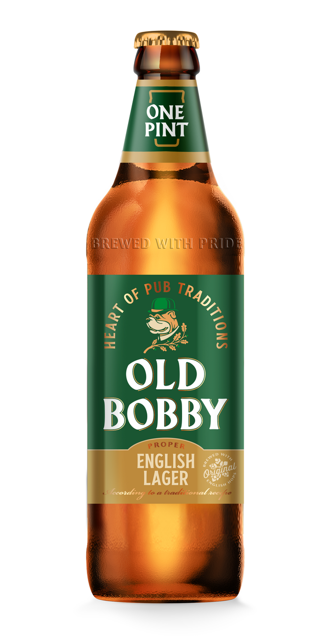 Изображение товара Пиво Old Bobby Lager, 0.568л