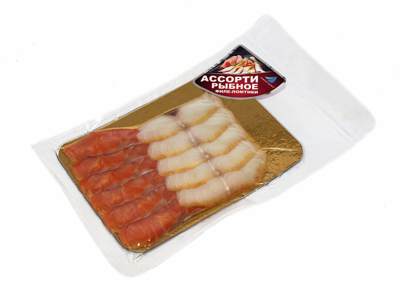 Ассорти рыбное Дивный берег форель и масляная рыба холодного копчения, 100г