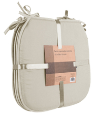 Tarrington House Набор сидушек бежевый из полиэстера 38 x 38см, 4шт