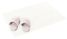 Tarrington House Коврик для ванной белый из шенилла, 55 x 75см