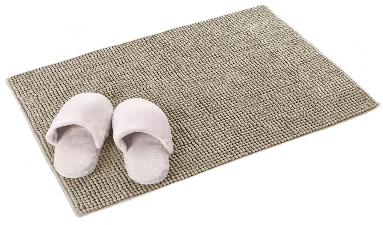 Tarrington House Коврик для ванной темно-коричневый из шенилла, 55 x 75см