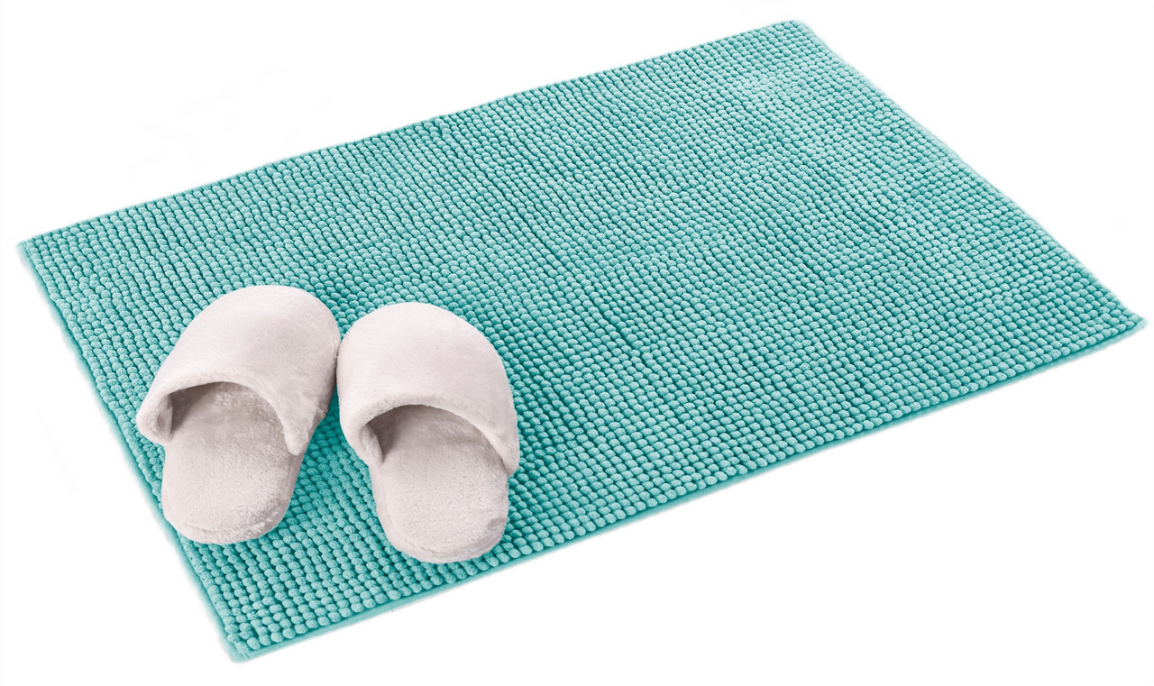 Tarrington House Коврик для ванной мятный из шенилла, 55 x 75см