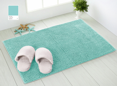 Tarrington House Коврик для ванной мятный из шенилла, 55 x 75см