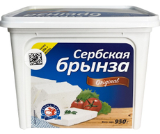 Сыр Mlekara Sabac Брынза сербская 40%, 950г