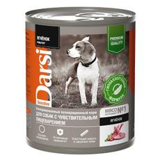 Пашет Darsi для собак с чувствительным пищеварением с ягненком, 850г