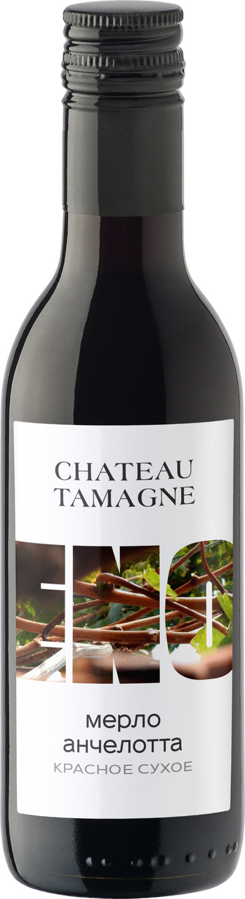 Изображение товара Вино Chateau Tamagne Eno Мерло-Анчелотта красное сухое, 0.187л