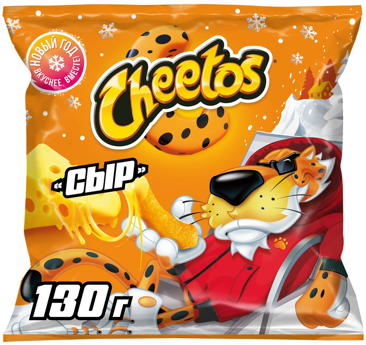 Снеки кукурузные Cheetos с сыром, 130г