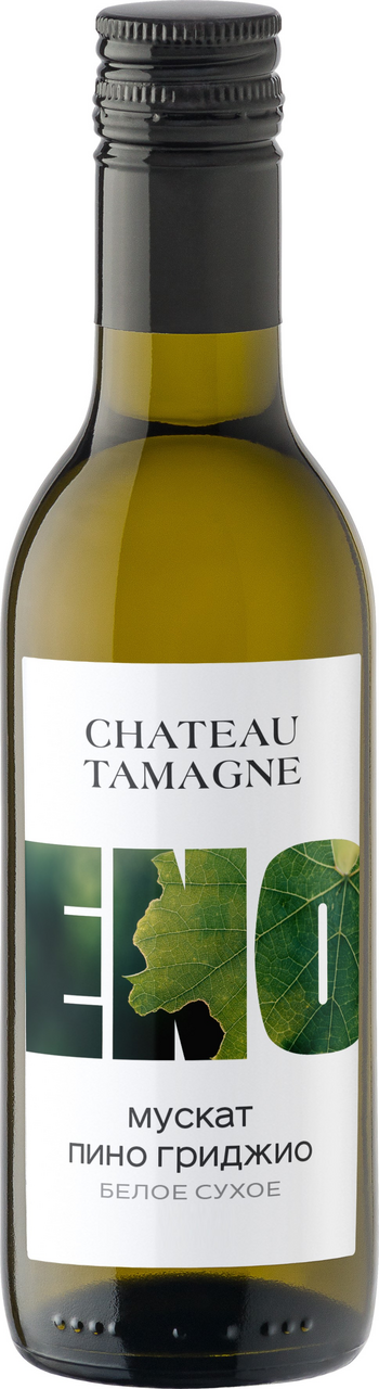 Вино Chateau Tamagne Eno Мускат-Пино Гриджио белое сухое, 0.187л