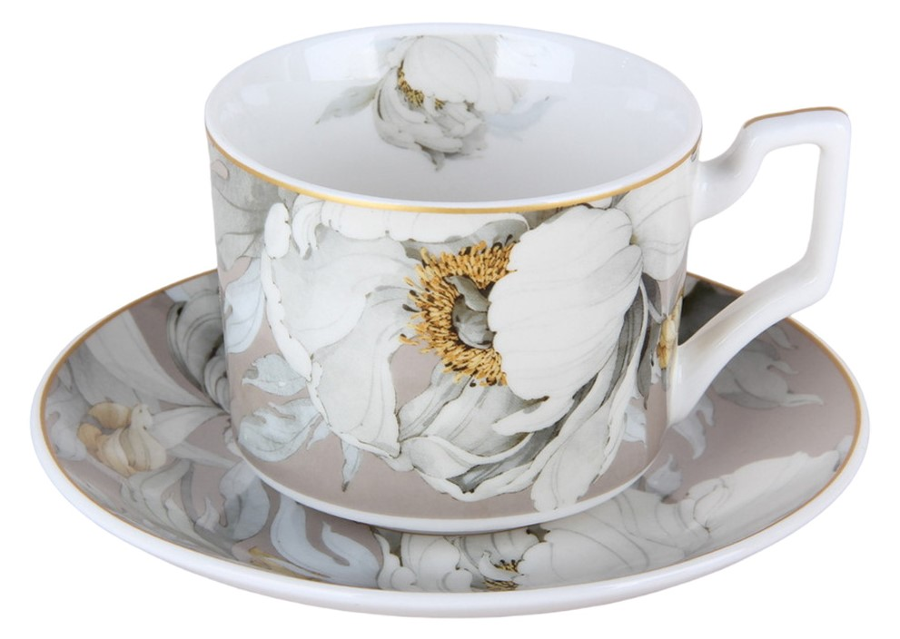 Изображение товара Пара чайная Home Collection Fiori 2 240мл фарфор в Москве