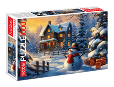 Пазлы Hatber Premium Веселый снеговик 1000 элементов, 68 x 48см