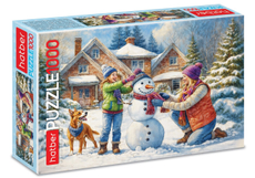 Пазлы Hatber Premium Снеговичок 1000 элементов, 68 x 48см