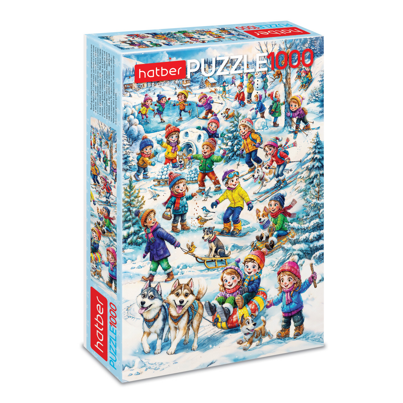 Пазлы Hatber Premium Зимние радости 1000 элементов, 68 x 48см
