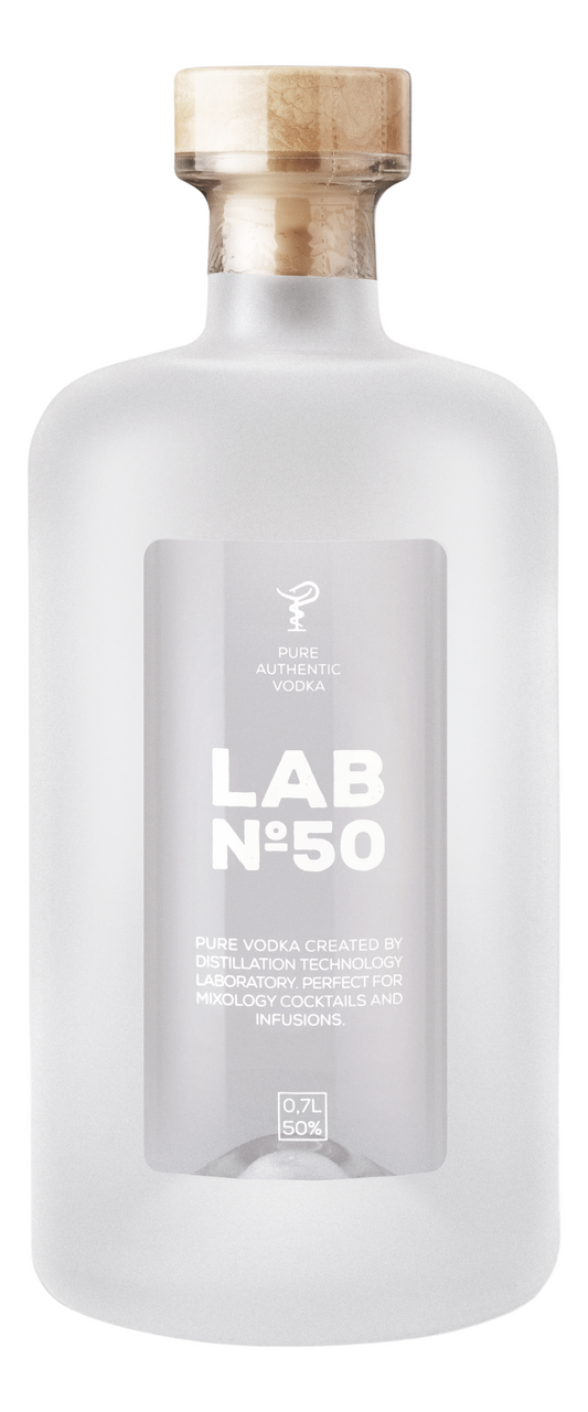 Изображение товара Премиальная водка LAB №50 0.7л, Россия, 50% крепости, тройная фильтрация
