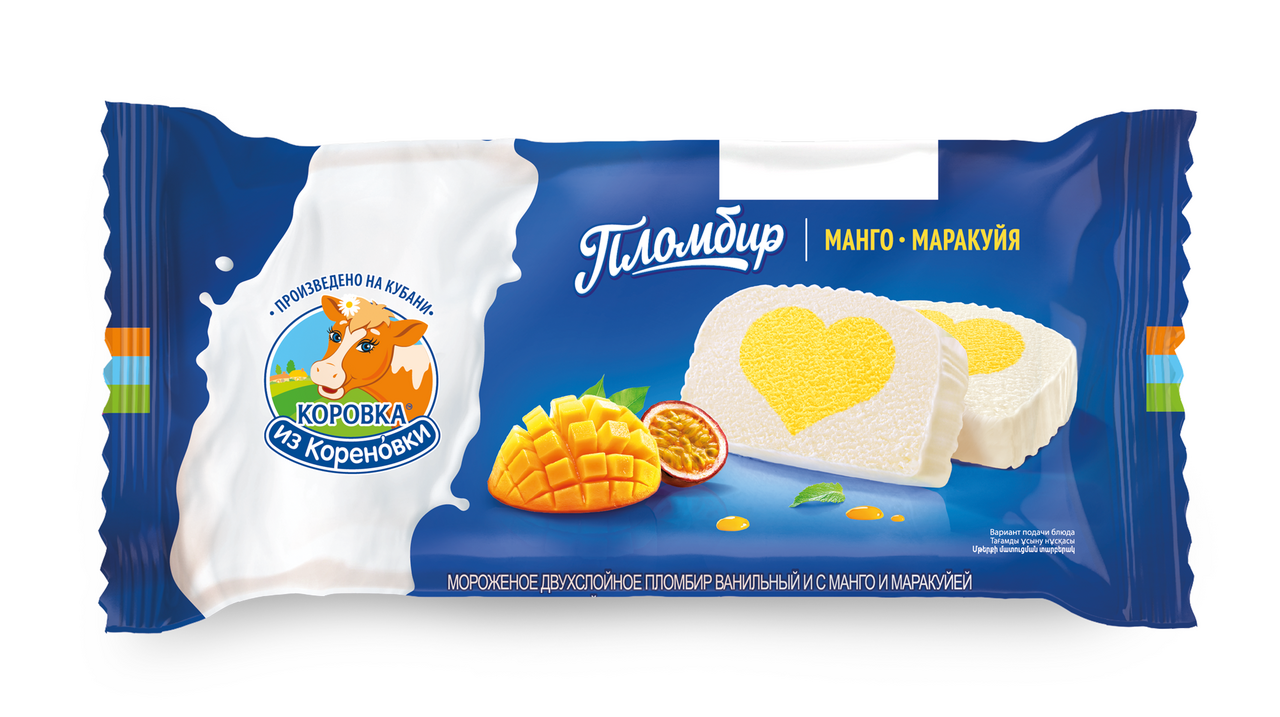 МороженоеКоровкаизКореновкипломбирманго-маракуйя,200г