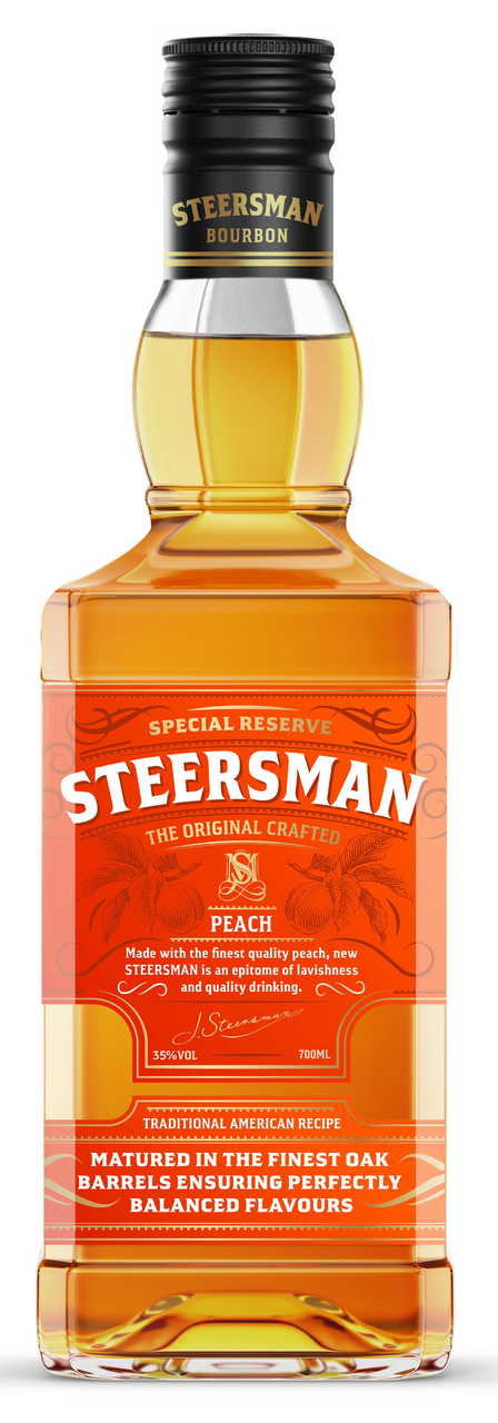Изображение товара Виски висковый Steersman Peach 0.7л с персиковым ароматом и натуральным вкусом