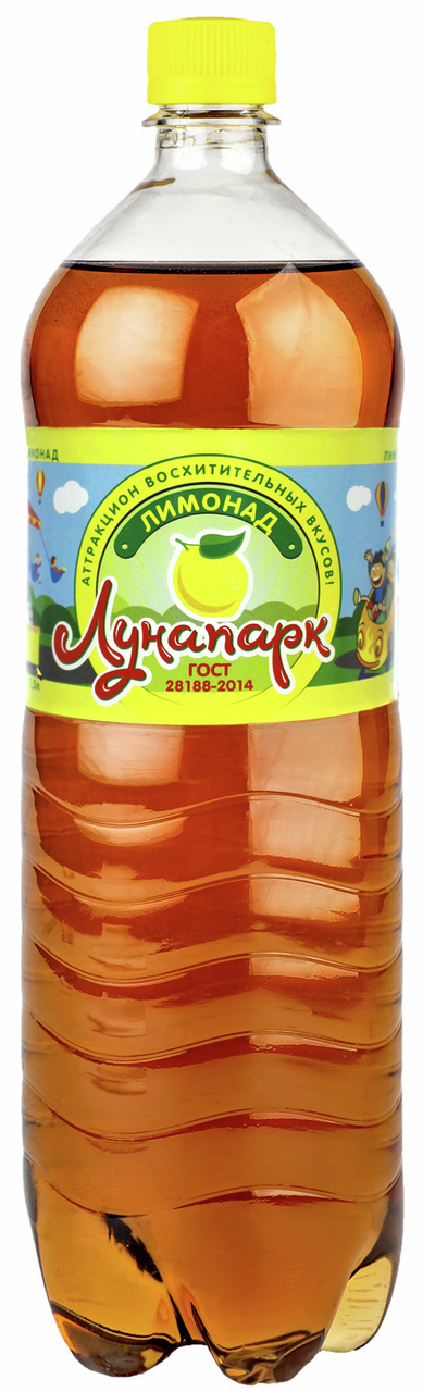 Напиток Лунапарк Лимонад газированный, 1.5л