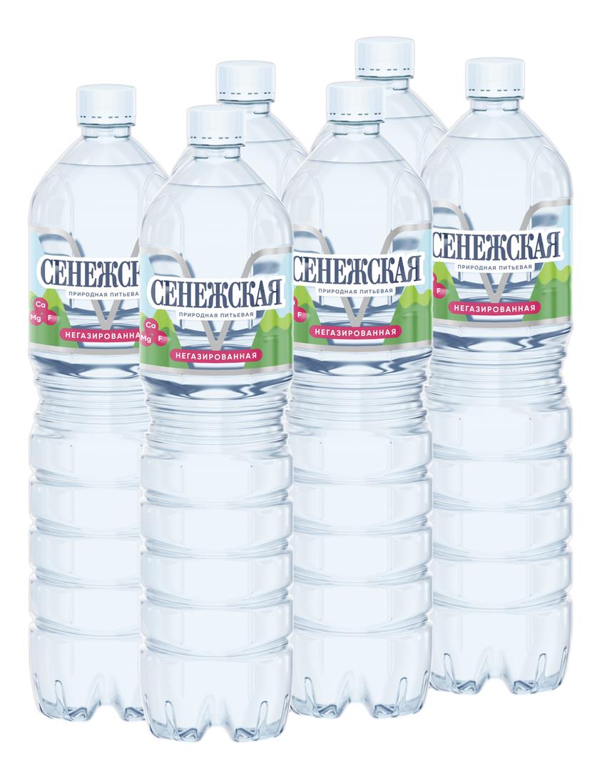 Питьевая вода СЕНЕЖСКАЯ негазированная, 1,5 л