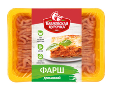 Фарш Павловская курочка Домашний из мяса птицы охлажденный, 400г