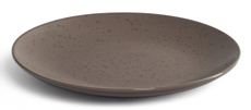 Тарелка обеденная Domenik Drops серо-коричневая, 24.8см