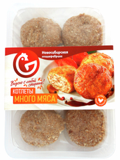 Котлеты куриные Новосибирская птицефабрика Много мяса охлажденные, 400г