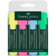 Текстовыделители Faber-Castell 1-5мм, 4 цвета