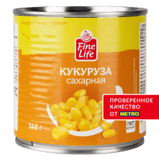 Fine Life Кукуруза Сахарная, 340г