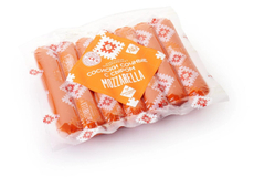 Сосиски Брестский мясокомбинат Сочные с сыром моцарелла, 370г