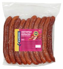 Колбаски Ситно Охотничьи полукопченые, ~500г