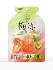 Фруктовое желе Liuliumei конжаковое со сливой и клубникой, 120г