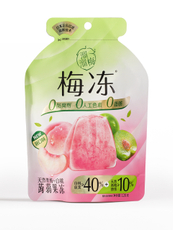 Фруктовое желе Liuliumei конжаковое со сливой и персиком, 120г