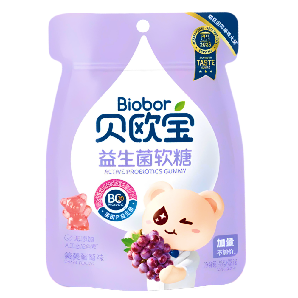 Мармелад жевательный Biobor с лактобактериями и виноградом, 45г