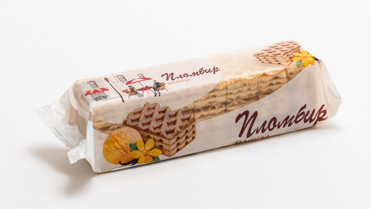 Вафли КФ Саратовская с пломбиром, 210г
