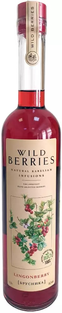 Изображение товара Настойка Wild Berries Брусника 0.5л натуральный ягодный напиток для дижестива