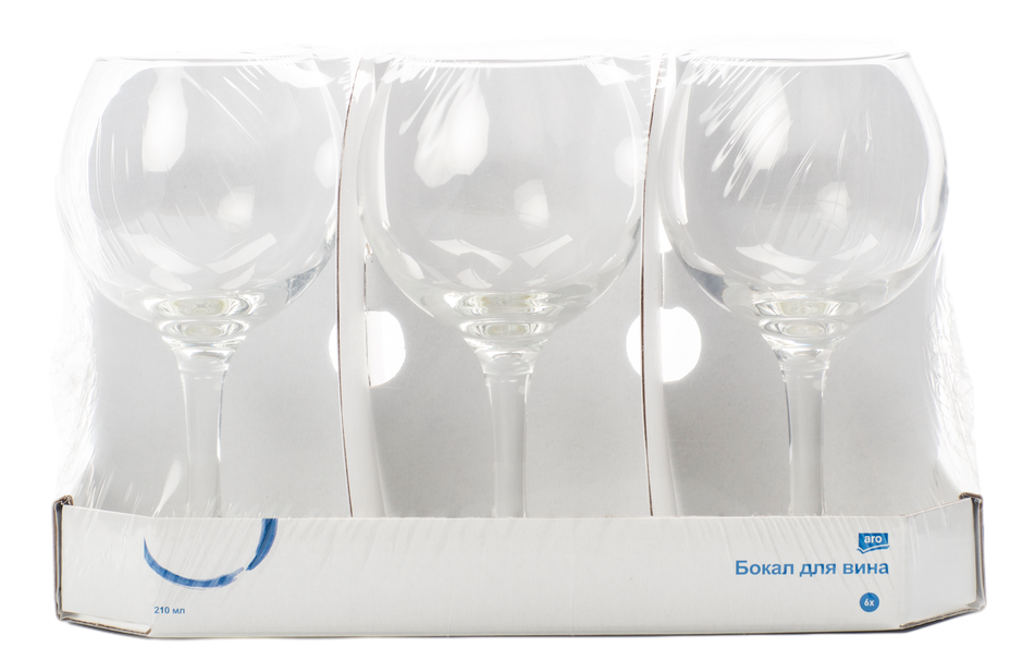 aro Набор бокалов для красного вина, 210мл х 6шт