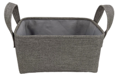 Tarrington House Корзина для хранения с ручками серая размер S, 32 x 22 x 16см