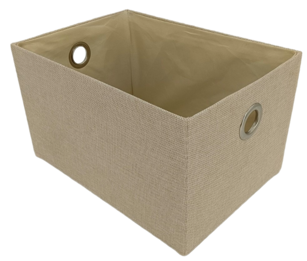 Tarrington House Корзина для хранения текстильная бежевая размер L, 34 x 24 x 18см