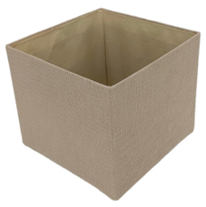 Tarrington House Корзина для хранения текстильная бежевая размер M, 21 x 21 x 18см