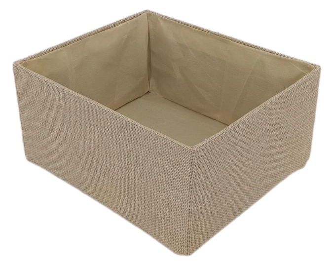 Tarrington House Корзина для хранения текстильная бежевая размер S, 21 x 18 x 10см
