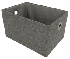 Tarrington House Короб для хранения текстильный серый размер L, 34 x 24 x 18см