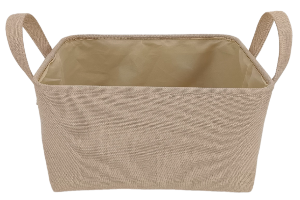 Tarrington House Корзина для хранения с ручками бежевая размер L, 38 x 28 x 20см