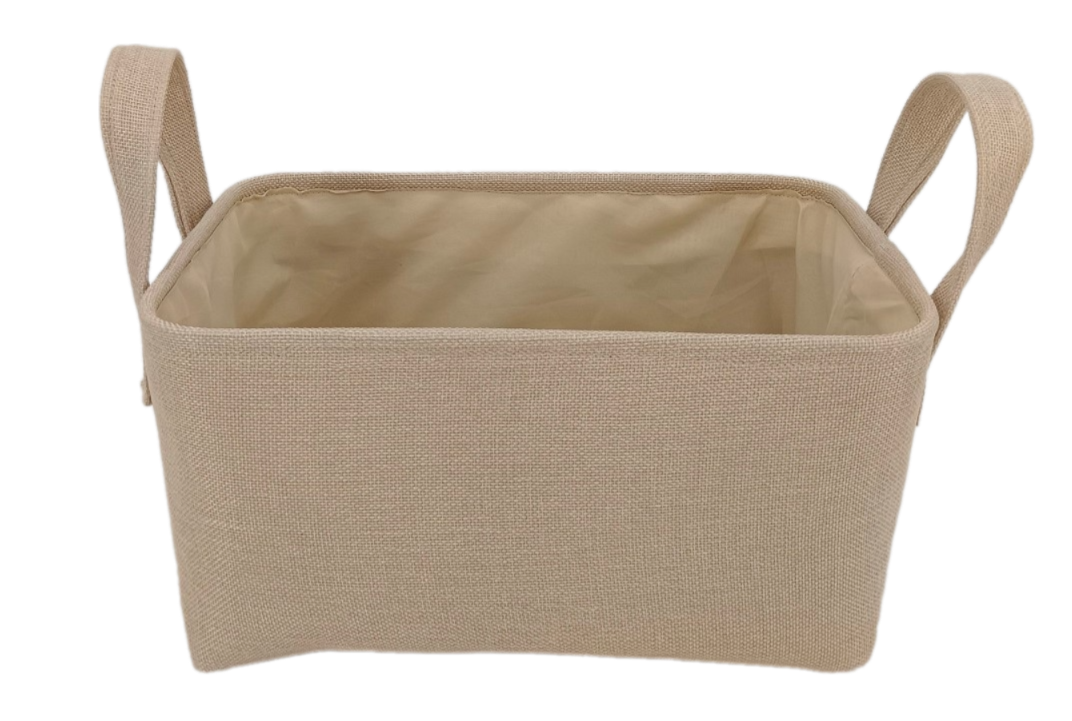 Tarrington House Корзина для хранения с ручками бежевая размер M, 35 x 25 x 18см