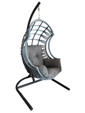 Кресло Greengard Лагос подвесное серое, 180 x 100 x 110см