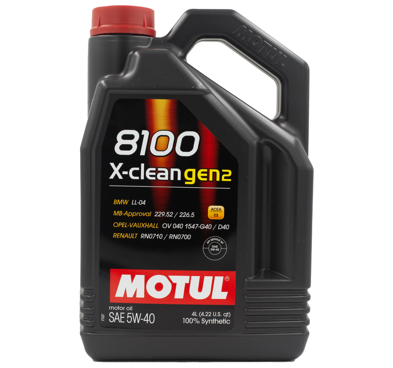Масло моторное Motul 8100 X-Clean Gen 2 5W40, 4л