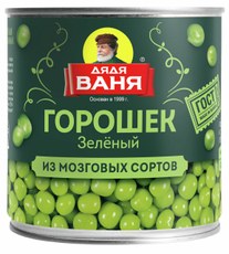 Горошек зеленый Дядя Ваня из мозговых сортов, 400г