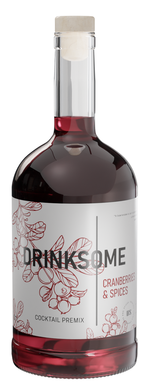 Изображение товара Напиток безалкогольный Drinksome Cordial Клюква со специями, 0.7л