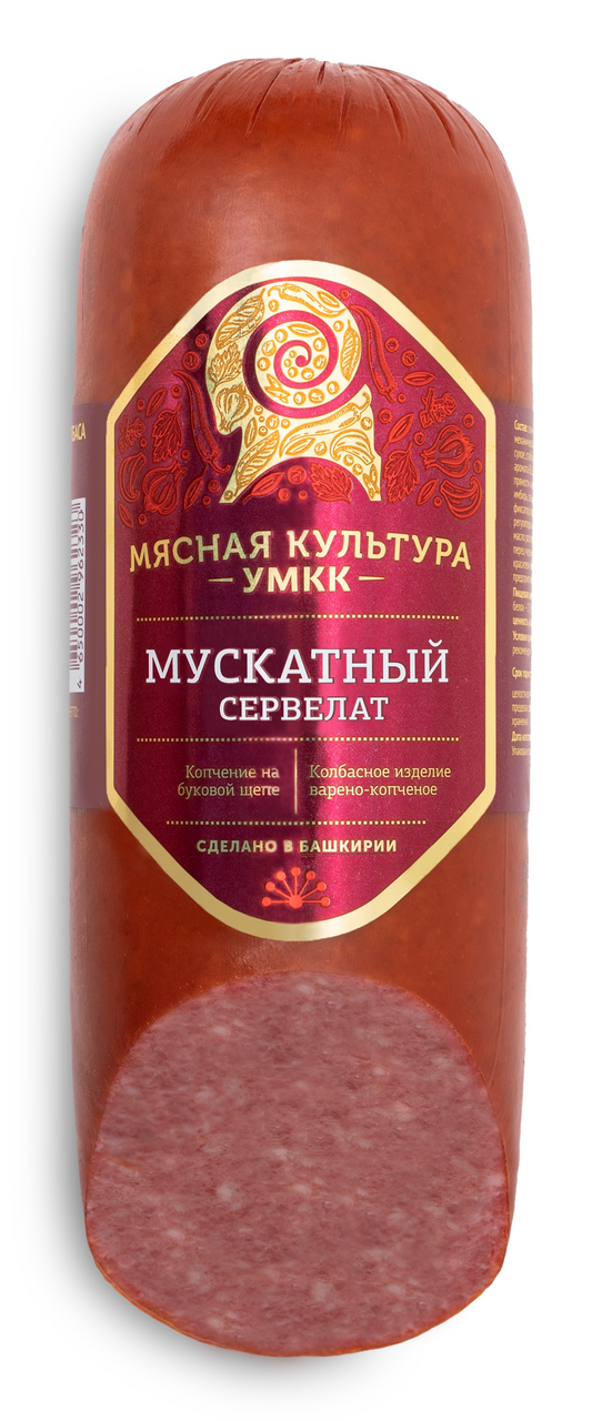 Сервелат Умкк Мускатный варено-копченый, 350г