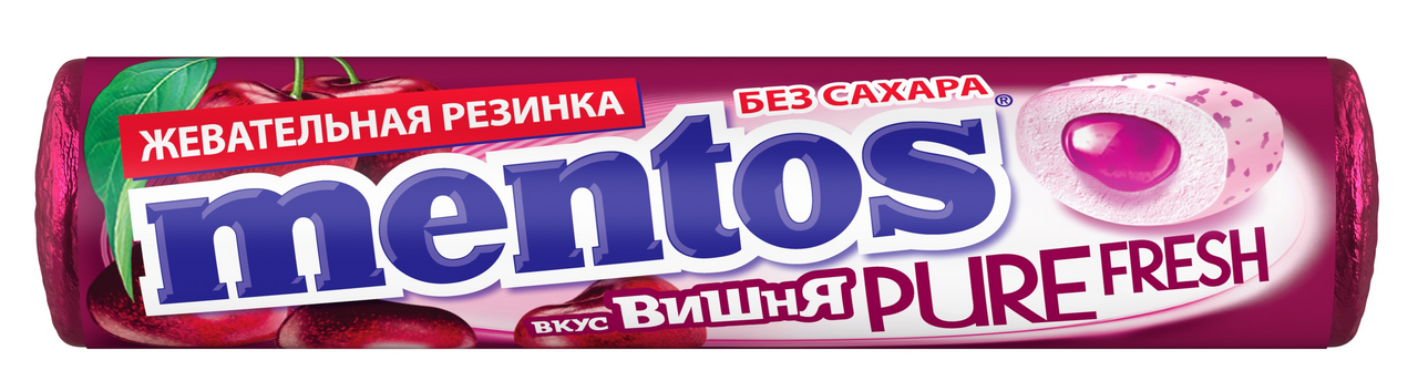 Изображение товара Жевательная резинка Mentos вишня, 15.5г