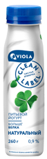 Йогурт питьевой Viola натуральный 0.9%, 260г