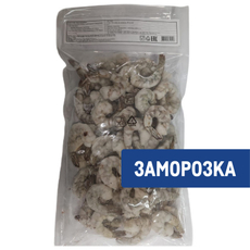 Креветки Русская Рыбная Компания очищенные с хвостом 26/30 замороженные, 1кг