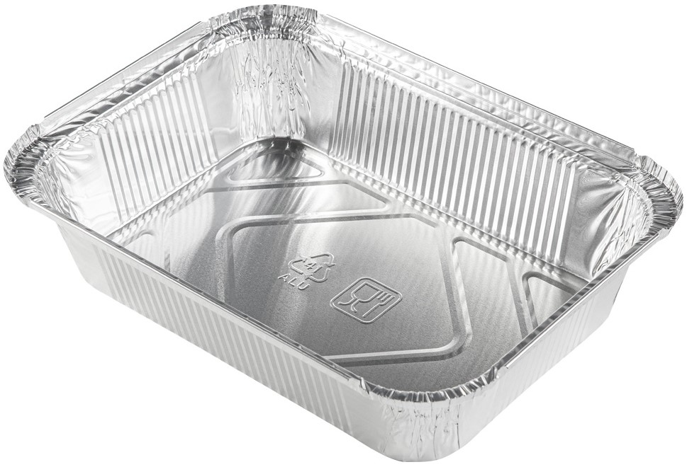 Форма Горница алюминиевая прямоугольная с L-краем 1.9л 262 x 189 x 55мм, 50шт